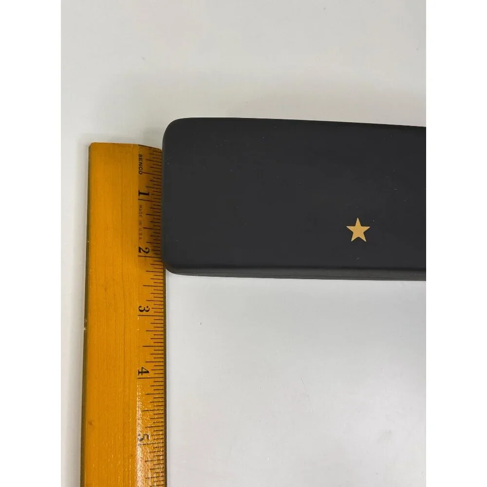 Elton John Hard Shell Eye Glasses or Sunglasses Case Black Flip Top Clam Shell